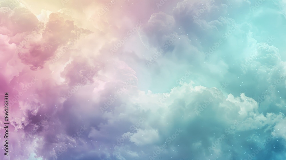Abstract wallpaper showcasing misty clouds and a silvery to aqua gradient Abstract wallpaper showcasing misty clouds and a silvery to aqua gradient