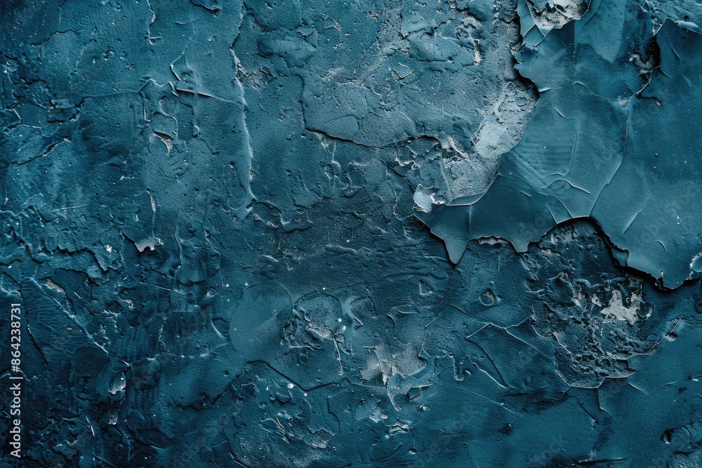 Textured background of a grunge steel blue plaster wall Textured background of a grunge steel blue plaster wall