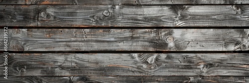 Grey Plank Wallpaper with Vintage Wooden Texture Banner. Premium, Vintage Look.