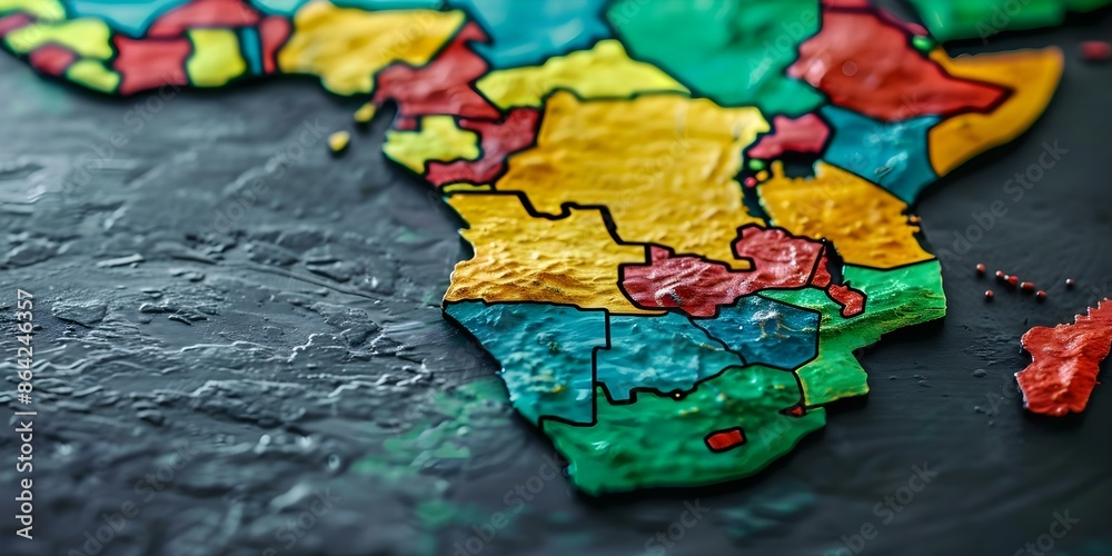 Celebrating Black History Month with a map of Africa in PanAfrican ...