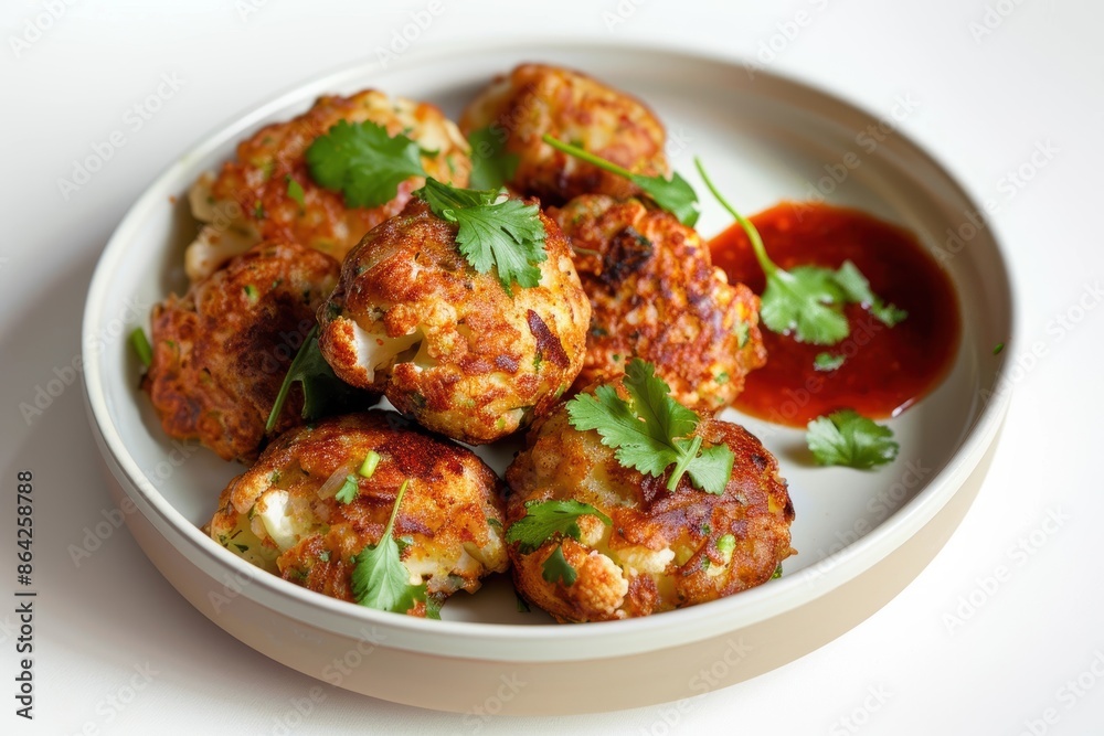 Cauliflower Fritters: A Fusion of Spice and Freshness Cauliflower Fritters: A Fusion of Spice and Freshness