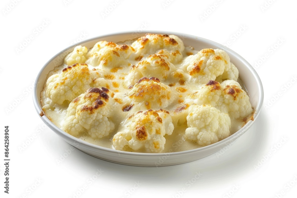 Baked Cauliflower Gratin with Cognac Infused Sauce Baked Cauliflower Gratin with Cognac Infused Sauce