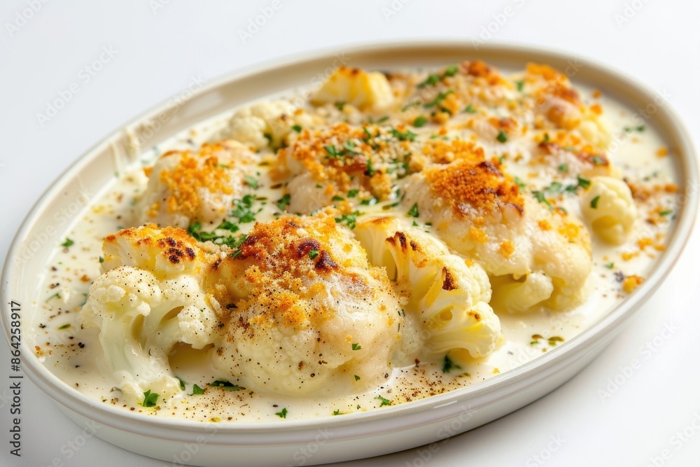 Homemade Cauliflower Gratin with Fresh Herbs and Gruyere Homemade Cauliflower Gratin with Fresh Herbs and Gruyere