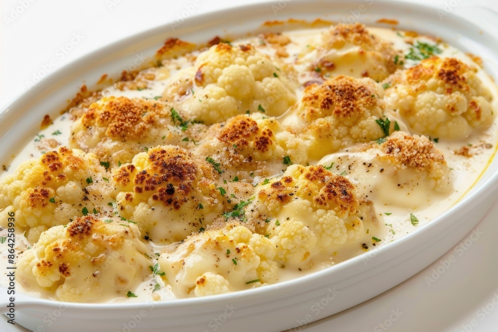 Scrumptious Cauliflower Gratin with Cognac Sauce Scrumptious Cauliflower Gratin with Cognac Sauce