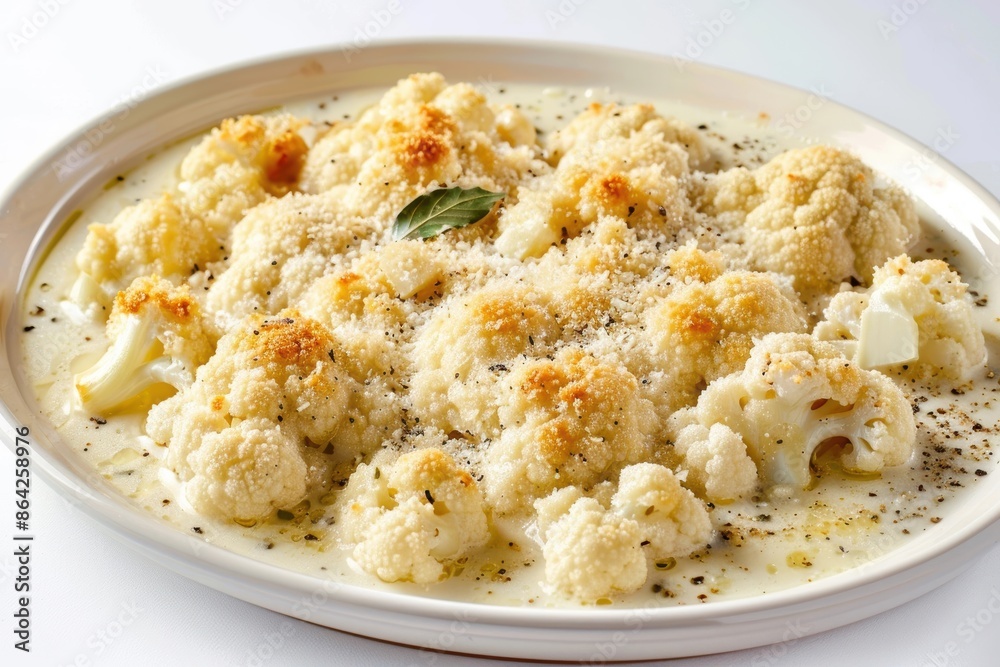 Gourmet Cauliflower Gratin with Crispy Golden Topping Gourmet Cauliflower Gratin with Crispy Golden Topping