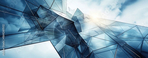 Abstract geometric shapes and lines, representing structure and clarity, ample copy space