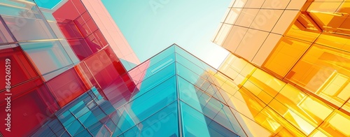 Abstract geometric shapes and lines, representing structure and clarity, ample copy space