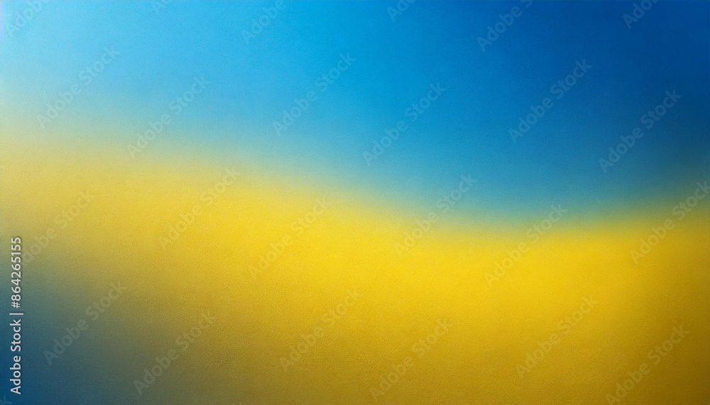 Ukraine flag, abstract gradient patriotic grainy blurred texture banner, background with copy space, yellow blue, independence, peace Ukraine flag, abstract gradient patriotic grainy blurred texture banner, background with copy space, yellow blue, independence, peace