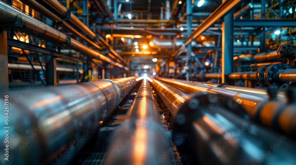 Industrial Pipes: A Network of Metal Industrial Pipes: A Network of Metal