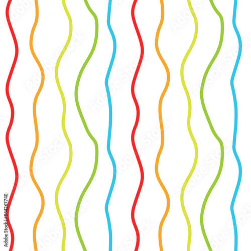 seamless pattern with colorful ribbons