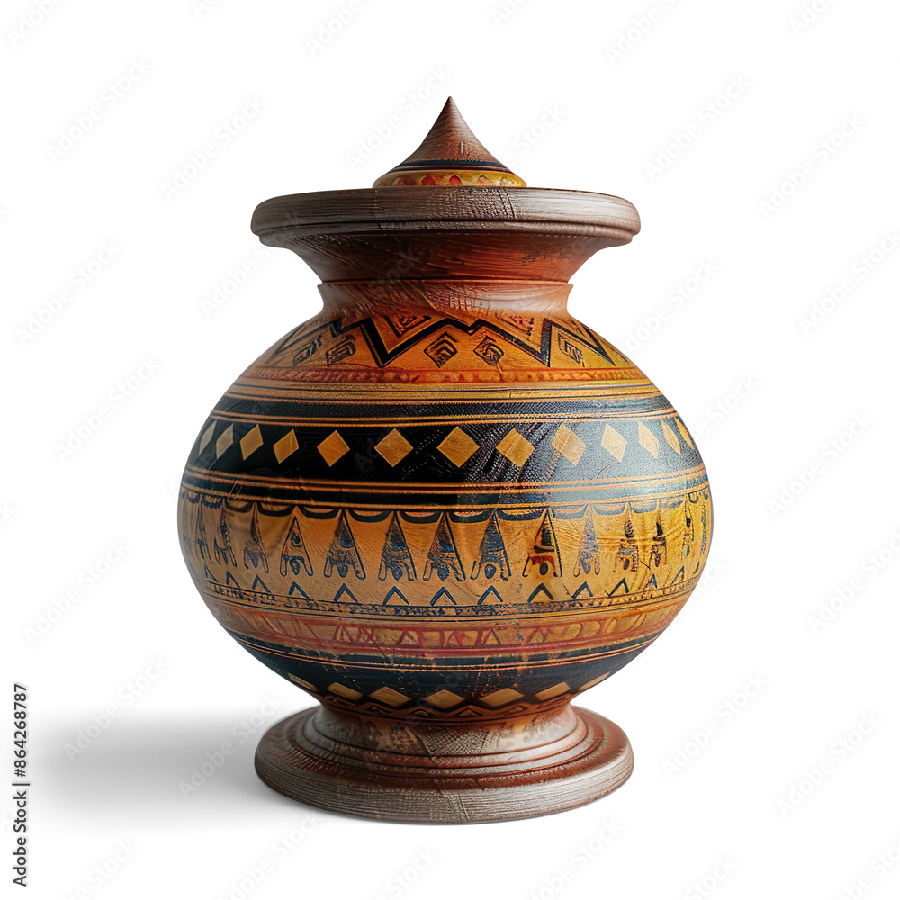 Desi-Style Kalash Isolated on Transparent Background Desi-Style Kalash Isolated on Transparent Background