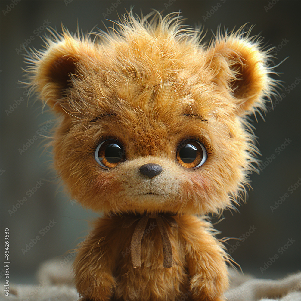 a cute 3d adorable baby bear generative ai a cute 3d adorable baby bear generative ai