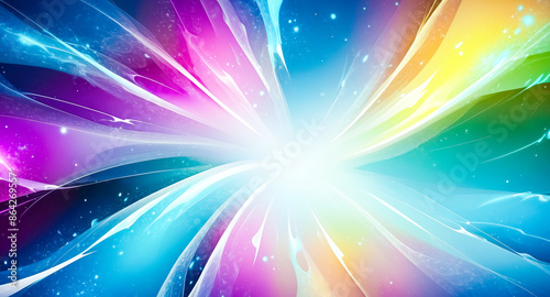 Abstract Colorful Background with Bright Light