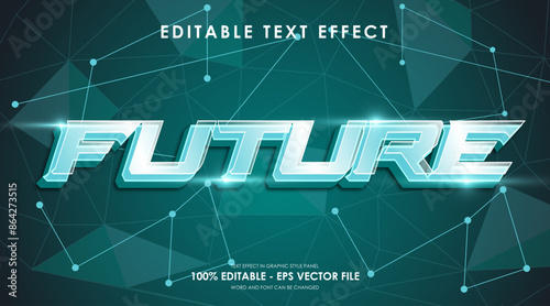editable text effect suitable for digital technology theme