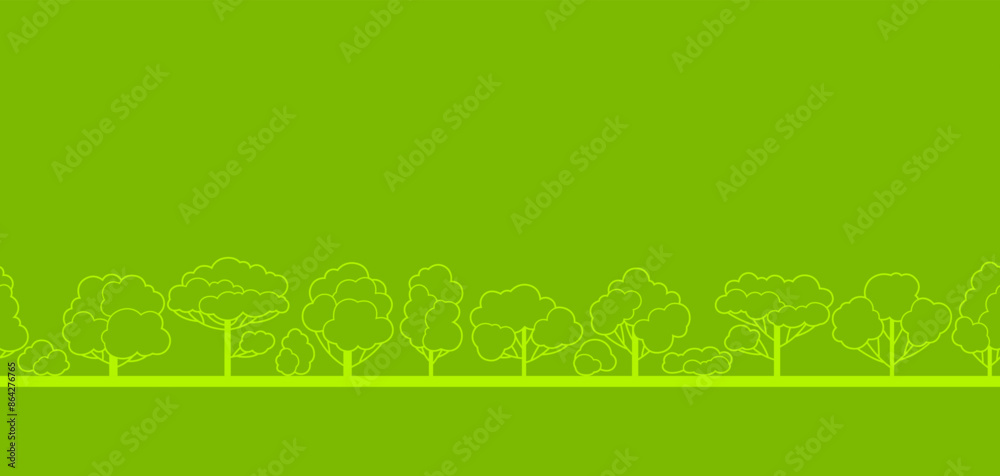 Pattern with trees. Spring or summer stylized plants. Pattern with trees. Spring or summer stylized plants.