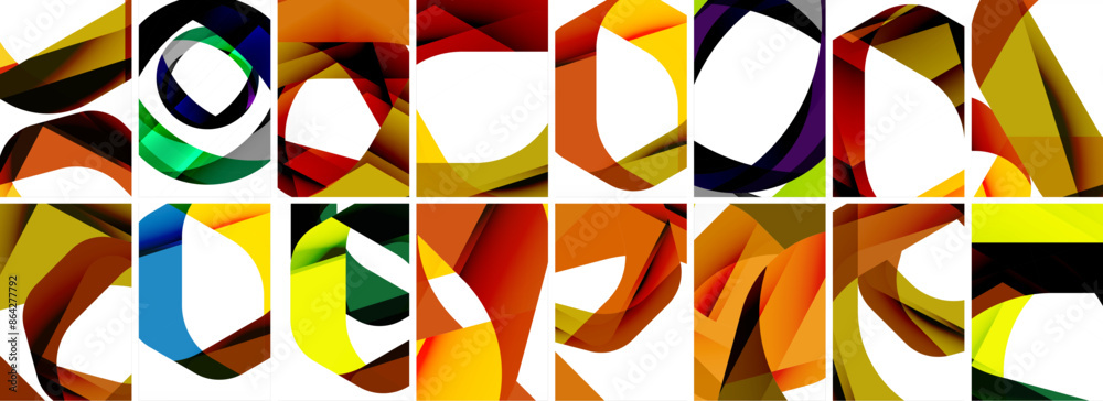 Collection of abstract background with waves, colorful shapes and 3d shadow effect. Vector Illustration For Wallpaper, Banner, Background, Card, Book Illustration, landing page Collection of abstract background with waves, colorful shapes and 3d shadow effect. Vector Illustration For Wallpaper, Banner, Background, Card, Book Illustration, landing page