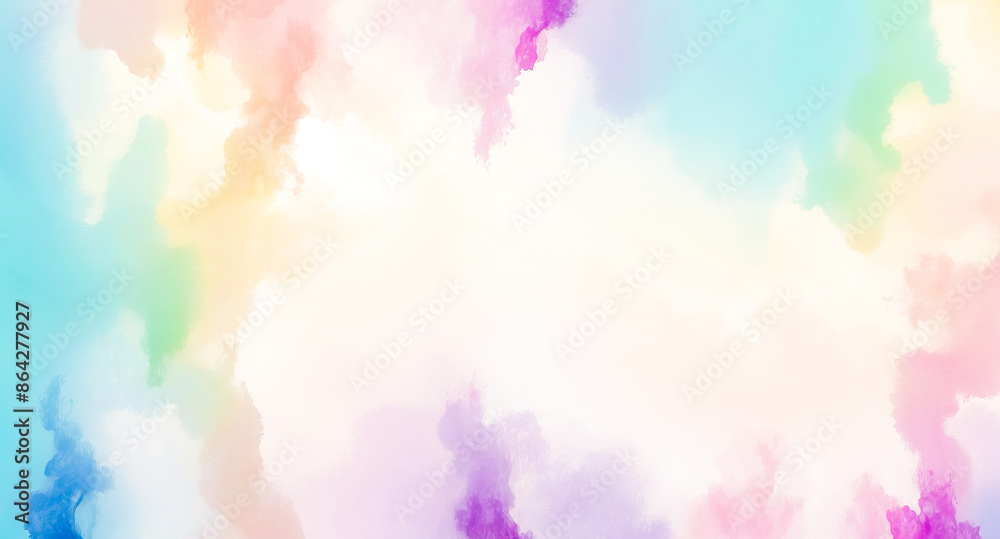 Pastel Watercolor Background with Copy Space Pastel Watercolor Background with Copy Space