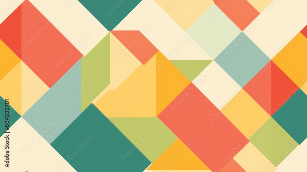 Abstract Geometric Pattern in Vibrant Colors Abstract Geometric Pattern in Vibrant Colors