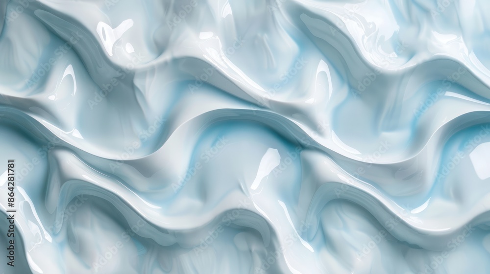 Abstract Swirling Blue and White Liquid Texture Abstract Swirling Blue and White Liquid Texture