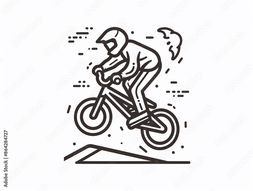 Outline icon of extreme sport isolated on a white background. It is a simple and minimalist concept. Outline icon of extreme sport isolated on a white background. It is a simple and minimalist concept.