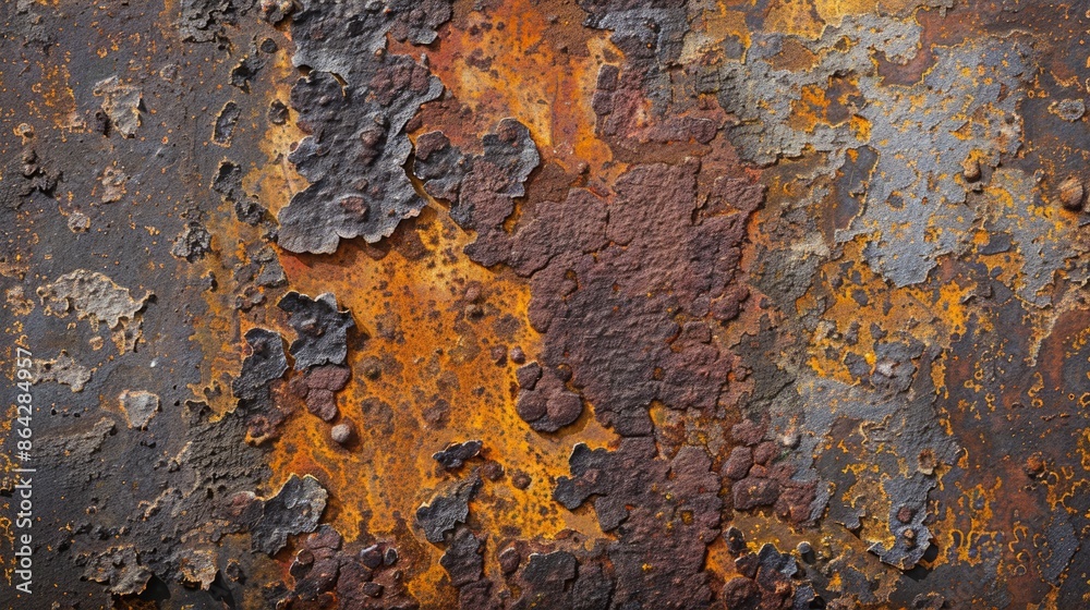 Weathered Elegance - Abstract Rusty Metal Surface Texture Background Weathered Elegance - Abstract Rusty Metal Surface Texture Background