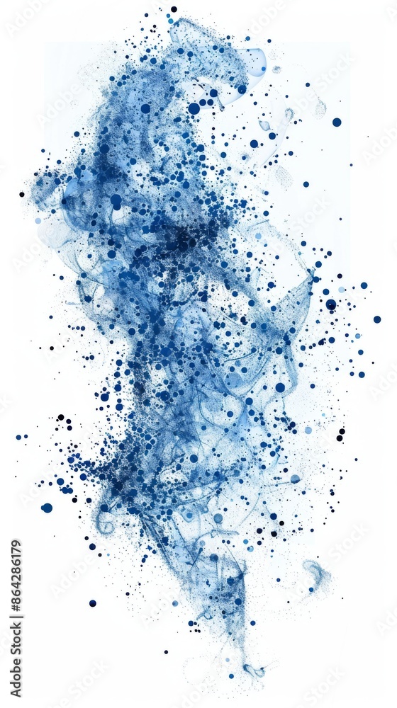 Digital image made of blue dots. image of medical research, viruses and bacteria. Digital image made of blue dots. image of medical research, viruses and bacteria.
