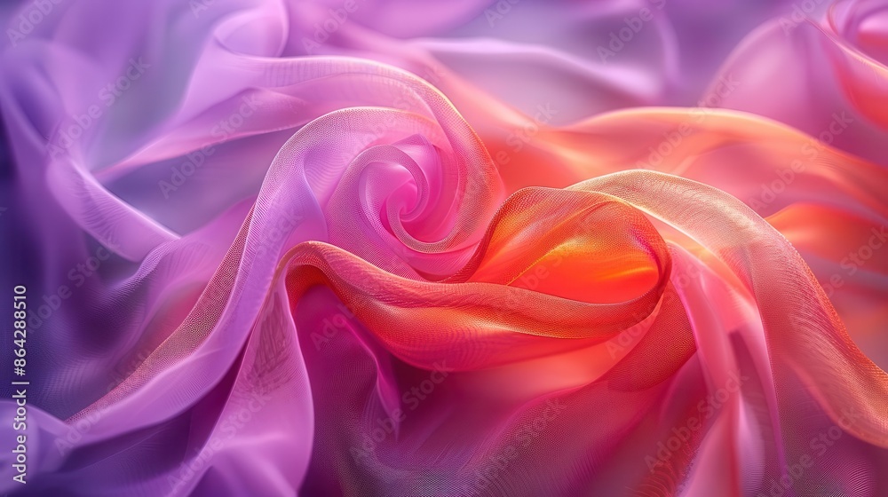 Obraz premium close up of a purple and orange fabric