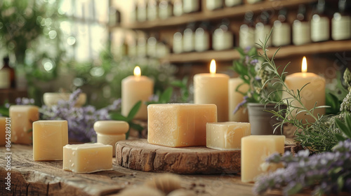 These handcrafted soaps are made with natural ingredients 