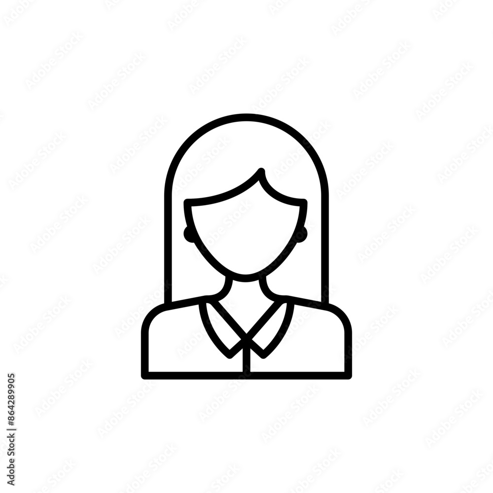 Woman Icon for Female Representation and Gender Equality Woman Icon for Female Representation and Gender Equality