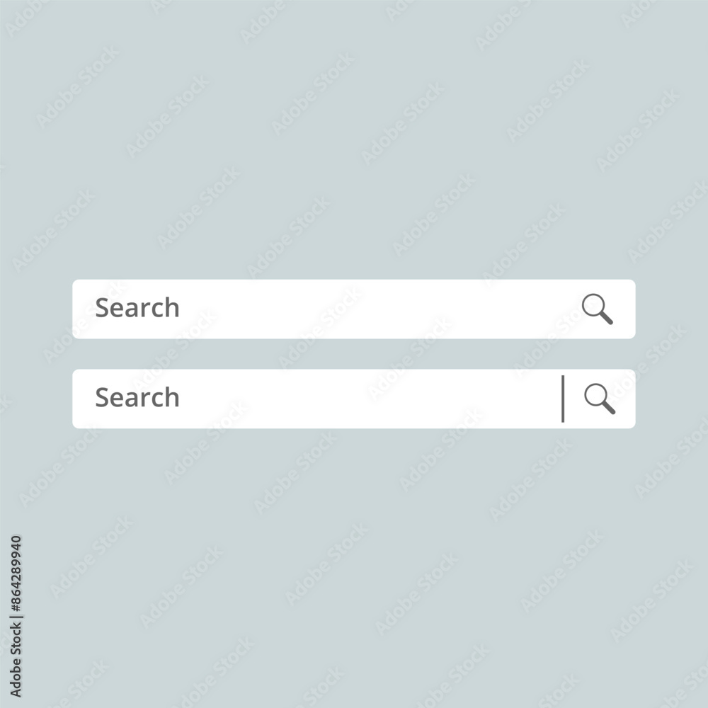 Search Bar Template Set for User Interface, Web, App, Software. Magnifying glass icon for form design Vector Illustration Search Bar Template Set for User Interface, Web, App, Software. Magnifying glass icon for form design Vector Illustration