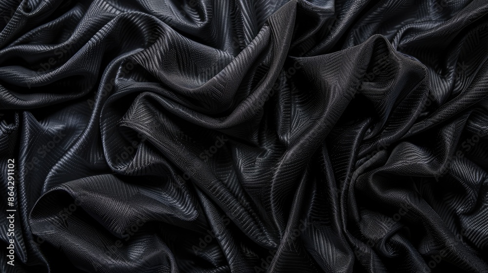 Fototapeta premium Texture of black cloth