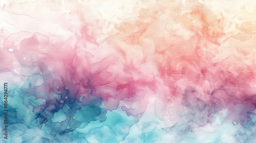 Abstract Painting with Pink, Blue, and White Abstract Painting with Pink, Blue, and White