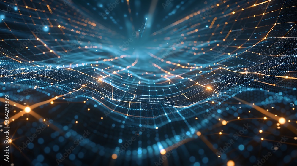 Abstract data transfer tech wallpaper Abstract data transfer tech wallpaper