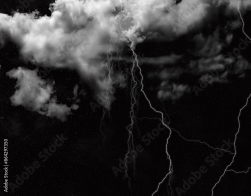 lightning in the sky