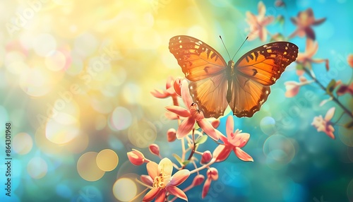 butterfly on a flower © buritora