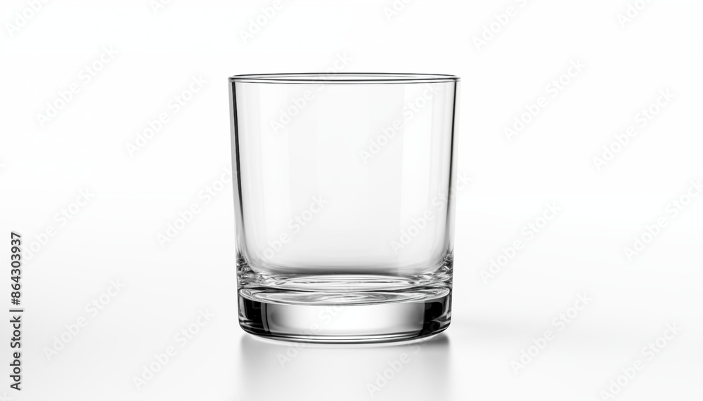 empty white transparent glass isolated on white empty white transparent glass isolated on white