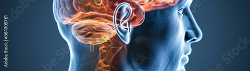 Brain s auditory processing areas, Neuroscience, Hearing and brain.
