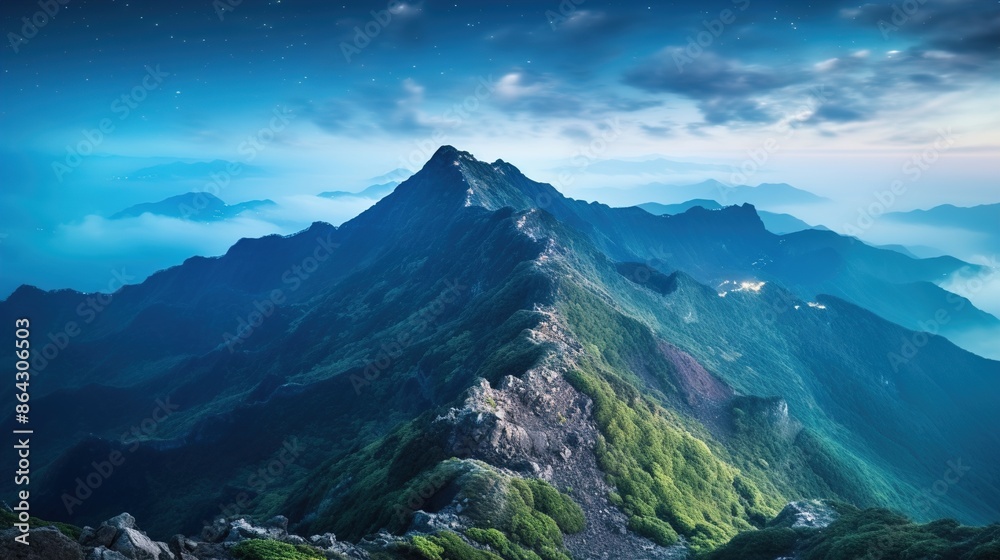 Obraz premium mountains and clouds