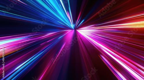 Dynamic luminous streaks on a dark backdrop. Modern layout for banners, brochures, and advertisements,3d three dimensional abstract background with neon colors,Futuristic technology background 