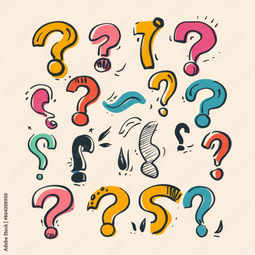 Question mark icon, quiz symbol, interrogation sign, simple rebus silhouette, questions emblem, faq set Question mark icon, quiz symbol, interrogation sign, simple rebus silhouette, questions emblem, faq set