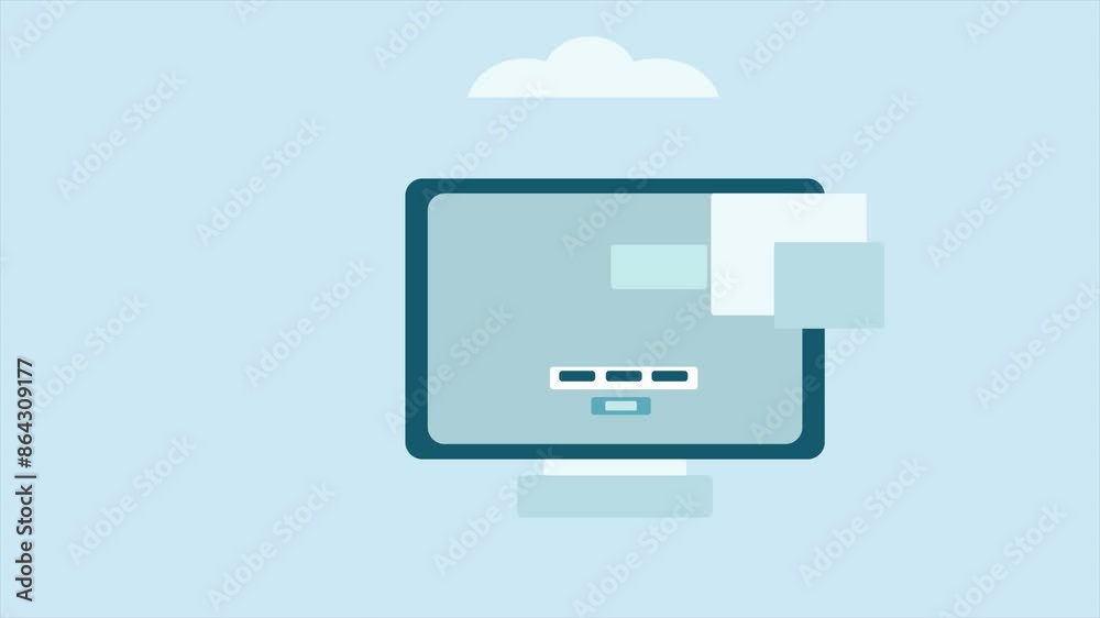 unauthorized access from safe online cloud document, data safe from hacker animation clip. unauthorized access from safe online cloud document, data safe from hacker animation clip.