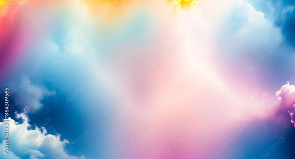 Dreamy Pastel Sky with Soft Clouds Dreamy Pastel Sky with Soft Clouds