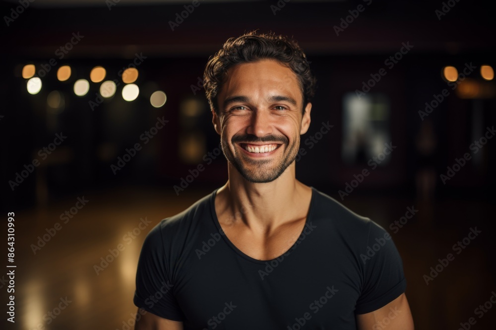 Portrait of a smiling male dance studio owner Portrait of a smiling male dance studio owner