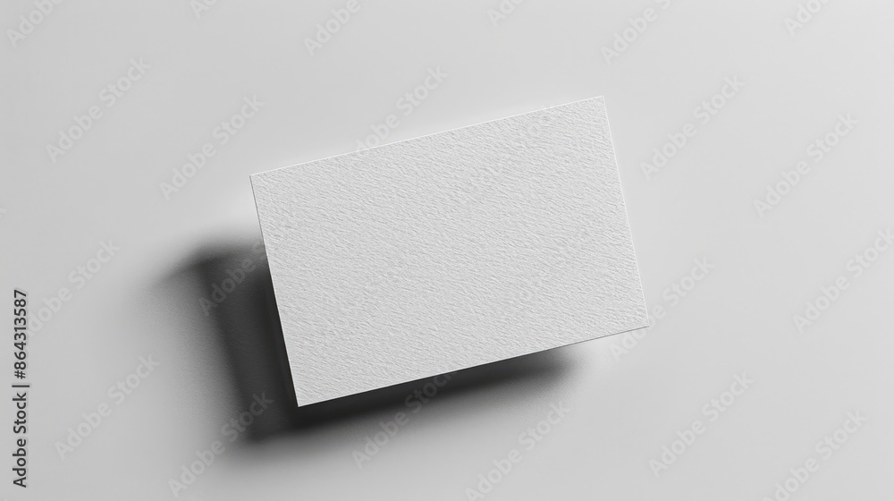 Vertical Card Mockup: Blank White Business Card with Textured Background Vertical Card Mockup: Blank White Business Card with Textured Background