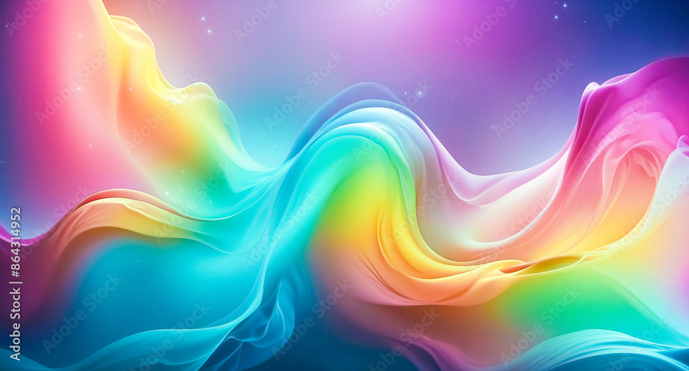 Fototapeta premium Abstract colorful waves background