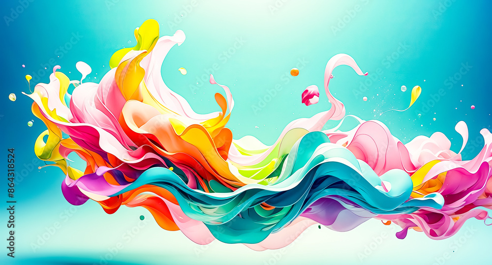 Abstract Colorful Liquid Swirl Abstract Colorful Liquid Swirl