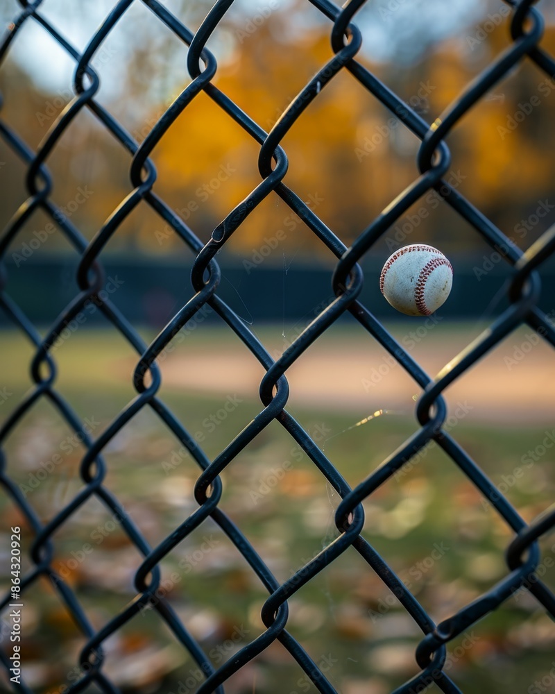 Sunset Through Chain Link Fence at Playground Sunset Through Chain Link Fence at Playground