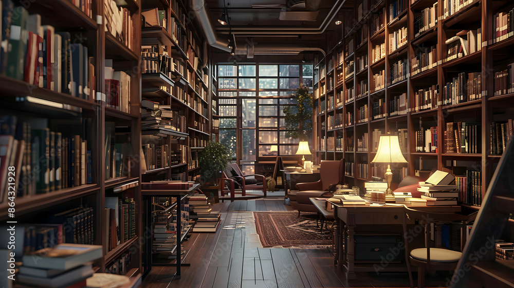 Cozy Home Library: Warm and Inviting Reading Space Cozy Home Library: Warm and Inviting Reading Space