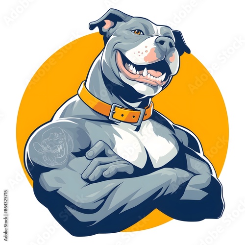 American Pit Bull Terrier mascot photo