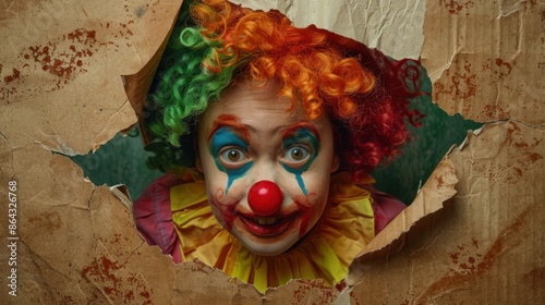 The Creepy Clown Face photo